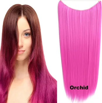 Příčesek Girlshow Flip in vlasy - 60 cm dlouhý pás vlasů - odstín Orchid