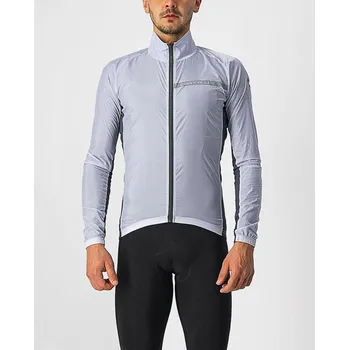 Cyklistická bunda CASTELLI Cyklistická větruodolná bunda - SQUADRA STRECH - šedá M