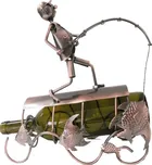 Stojan na víno rybář s udicí kovový 27…
