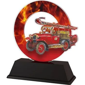 Trofej pro hasiče akrylátová - Výška: 8,5cm Text: Žádný