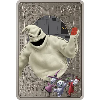 Stříbrná mince Oogie Boogie™ 1 Oz 2021 (The Nightmare Before Christams™) Color Antique - (4.)