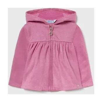 semišová mikina kabátek s kapucí Mayoral 2443 velikost 80