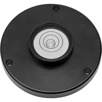 Vodováha Kruhová libela KINEX/K-MET s upevňovacími otvory pr.35mm - černá, hliník (5022-04-035)