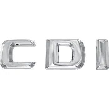 Znak automobilu Označení / Nápis / Znak / Logo / CDI na kufr - stříbrné (chromové) EIC-130