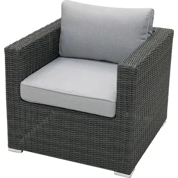 DEOKORK Ratanové křeslo SEVILLA (antracit)