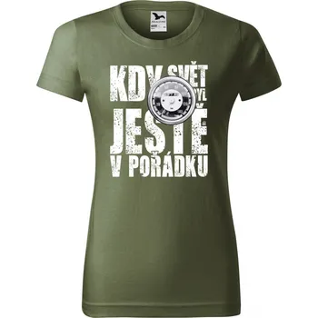 Pánské tričko Kdy svět byl ještě v pořádku, JAWA tachometr, V15 - Dámské tričko Basic - Nejoblíbenějí - S