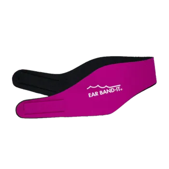 Plavecká čepice Ear Band-It® Magenta čelenka na plavání Velikost čelenky: M Čelenka na plavání