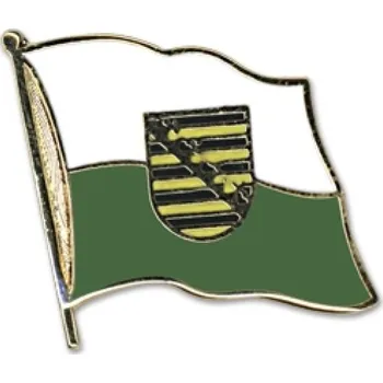 Odznak (pins) 20mm vlajka Sasko - barevný