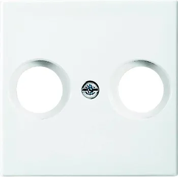 Elektrická zásuvka Busch-Jaeger kryt satelitní zásuvka, zásuvky TV, rádio Busch-balance SI alpská bílá 2531-914 1 ks