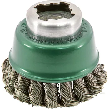 Drátěný kartáč Hrncový kartáč Osborn X-LOCK nerezový, copánkový 65 mm (0004-608 331)