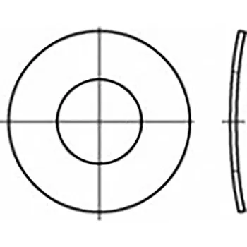 podložka TOOLCRAFT TO-6854556 pružná podložka vnitřní Ø: 3.5 mm DIN 137 Ušlechtilá ocel V2A A2 100 ks