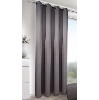 ALBANI dekorační závěs LEATHER šedý tmavý 135 x 245 cm