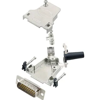 Páječka encitech D45ZF15-HDP26-W-K 6355-8064-02 sada D-SUB kolíkové lišty 45 ° Pólů: 26 pájecí kalíšek 1 ks