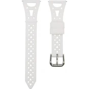 Příslušenství k chytrým hodinkám Silikonový řemínek 20 mm vzor Eiffelova věž - univerzální (Samsung, Huawei, Xiaomi,..) Bílá