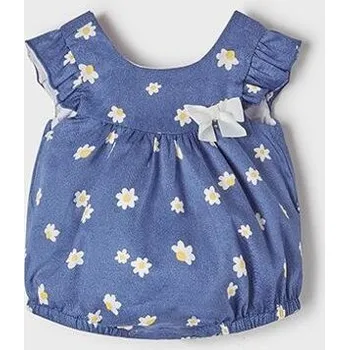 Kojenecké šaty luxusní letní body overal kytičky Mayoral 1601-28 velikost 62