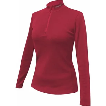 Dámské tričko Dámské vlněné tričko, zip KACUNA 801 tm.červená XXL