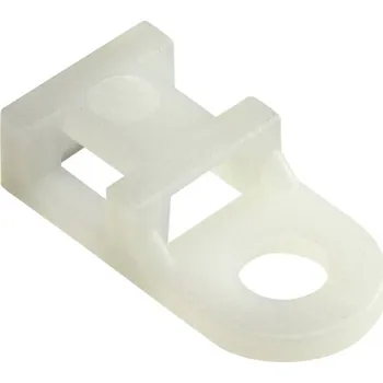 Stahovací páska TRU COMPONENTS úchytka šroubovací TC-6645712 přírodní 100 ks