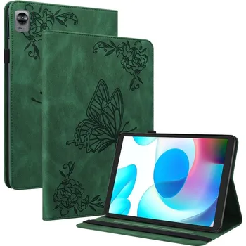 Pouzdro na tablet VSECHNONAMOBIL 43927 ART BUTTERFLY Zaklápěcí pouzdro Realme Pad Mini zelené