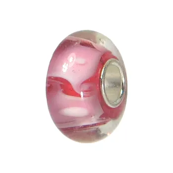 Korálek Korálek skleněný RŮŽOVÉ SNĚNÍ TOPBEADS
