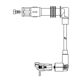 Zapalovací kabel zapalovací kabel, , N10418503, BREMI, 169/45