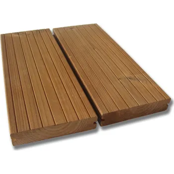 Terasové prkno Dřevěná terasová palubka LunaDeck 26x117mm, boční kotvení Délka palubky: Délka 3m