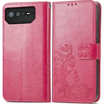 Pouzdro na tablet VSECHNONAMOBIL 50968 ART FLOWERS Peněženkový kryt Asus Rog Phone 6 růžový