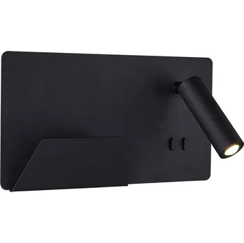 Nástěnné svítidlo BIG WHITE SOMNILA SPOT vnitřní nástěnné svítidlo LED 3000K, černá, verze vlevo vč. USB přípojky 1003455