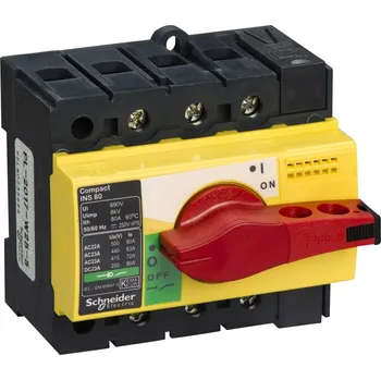 spínač Schneider Electric 28920 odpínač 80 A 125 V/DC, 500 V/AC 1 ks