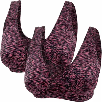 Podprsenka FANNIFEN Podprsenka bez vycpávkami a kostic FAN-159 2ks Barva: Vínová, Velikost: 85C