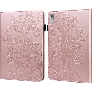 Pouzdro na tablet VSECHNONAMOBIL 56284 ART LACE Zaklápěcí pouzdro Lenovo Tab P11 Gen 2 růžovozlaté