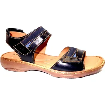 Dámské sandále Letní vycházková obuv-flexiblová, Josef Seibel, Debra 19, tmavě modrá: Modrá Hladká kůže 29,5 45 G - standardní šíře (26597-26600)