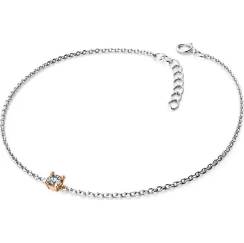 Náramek Dámský náramek žluté zlato 585/1000 přírodní diamant 0.130 ct G/SI 10828-NR01-CVB délka 20 cm