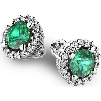 Náušnice Dámské náušnice bílé zlato 585/1000 přírodní diamant 1.00 ct G/SI 10926-B-DIA-SMAR