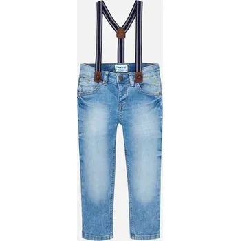 Chlapecké džíny dětské kalhoty s kšandami Mayoral 3548 velikost 92