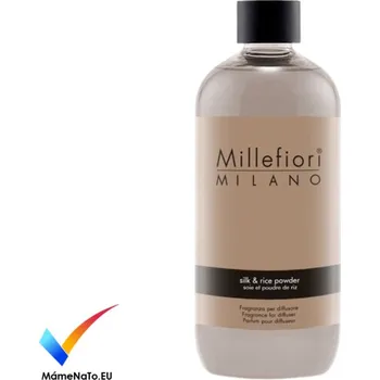 Vůně do bytu Millefiori Silk & Rice powder náplň pro difuzér (500 ml)