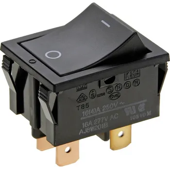 Elektroinstalační materiál Panasonic AJ8W201BF kolébkový spínač AJ8W201BF 250 V/AC 16 A 2x vyp/zap s aretací 1 ks