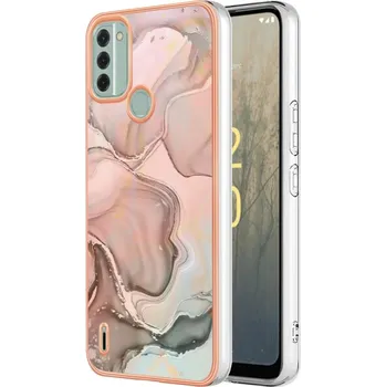 Pouzdro na tablet VSECHNONAMOBIL 58829 IMD MARBLE Ochranný kryt Nokia C31 ROSE GOLD
