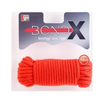 Lano na bondáž BONDX LOVE ROPE 10m red | Dream Toys