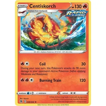 Sběratelská karetní hra Pokémon karta Centiskorch 048/264 - Fusion Strike