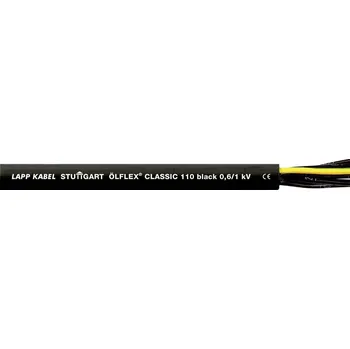 elektrický kabel LAPP ÖLFLEX® CLASSIC BLACK 110 řídicí kabel 4 G 6 mm² černá 1120366/1 metrové zboží