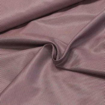 Podšívka viskózová, černošedý proužek na starorůžové, š.140cm (látka v metráži)