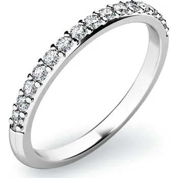 Prsten Dámský prsten bílé zlato 585/1000 přírodní diamant 0.168 ct G/SI 10845D velikost 57