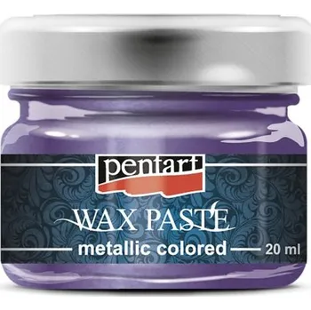 Speciální výtvarná barva Pentart Vosková pasta barevná metalická PENTART 20 ml PURPUROVÁ