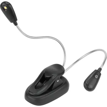 Lampička Ansmann Twinflex 1600-0119 stolní lampa LED 0.65 W černá, stříbrná