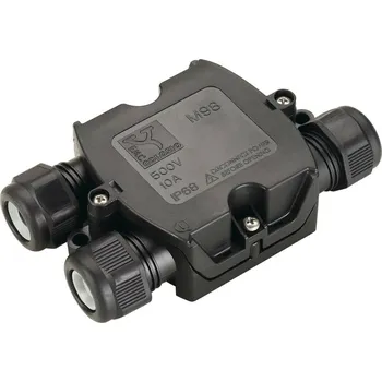 Venkovní osvětlení BIG WHITE SPOJOVACÍ BOX T, černý, IP68 228726