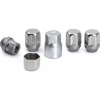 Šroubek na kolo Pojistné bezpečnostní matice M12x1,25 kužel, otevřená, klíč 21 mm, SICURIT MN215SW21