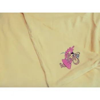 Povlečení SVITAP Dětské povlečení - mikrovláknol žluté s myškou 70x90 , 140x200