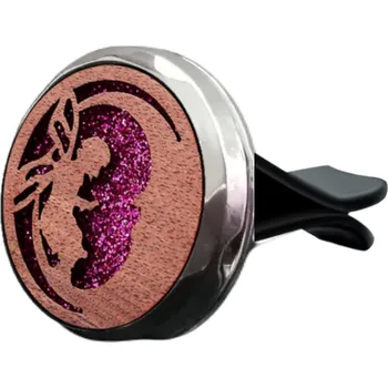 Aroma difuzér Aroma difuzér do auta VÍLA - dřevo (Aroma difuzér + 10 náhradních podložek)