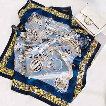 Šátek Hedvábný šátek Poklad 68x68 cm v dárkovém balení, WHITE ORCHID