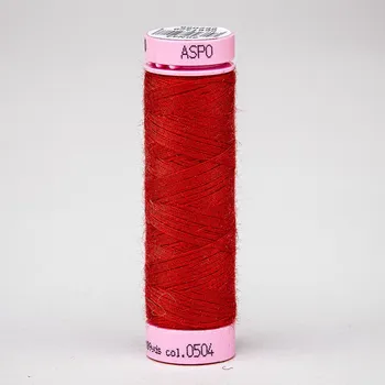 Nit Univerzální šicí nit Amann ASPO 120 polyesterová, sytá rudá červená 0504, návin 100m